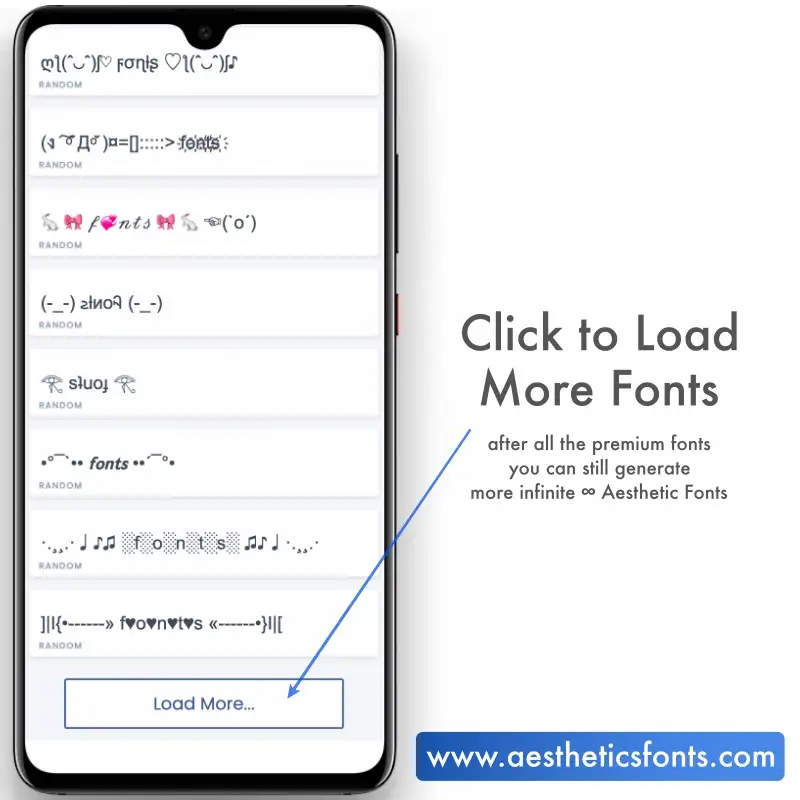 aesthetic fonts